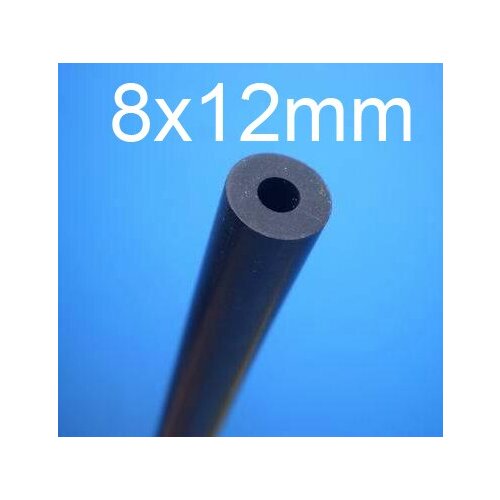 8mm ID 12mm OD 8x12mm fluororubber tube,VITON rubber tube,Fluorine rubber hose Oil resistant solvent corrosion resistance pipe