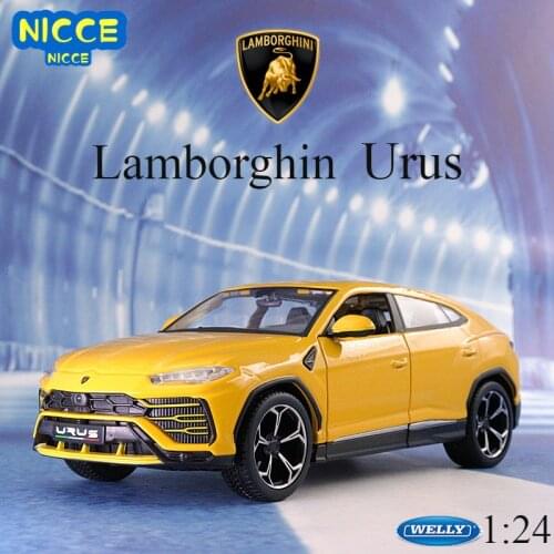 Welly Diecast 1:24 Scale Lamborghin Urus SUV Simulator Classic Model Car Toy Vehicle Metal Toy Alloy Car For Boy Gift Collection