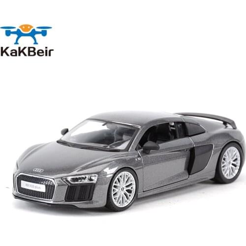 1:24 Audi R8 V10 Plus Sports Car Static Die Cast Vehicles Collectible Model Car Toys