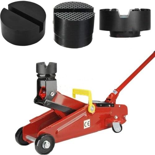 1PCS Car Lift Jack Stand Rubber Pads Black Rubber Slotted Floor Jack Pad Frame Rail Adapter for BMW Audi Benz Skoda Ford Toyota