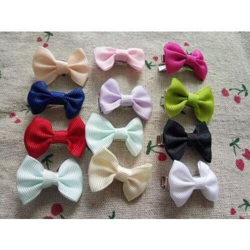 100pcs New Cute Cat Dog Hair Clips Bowknot Pet Hairpin Pet Grooming Bows Dog Pet Hair Accessories