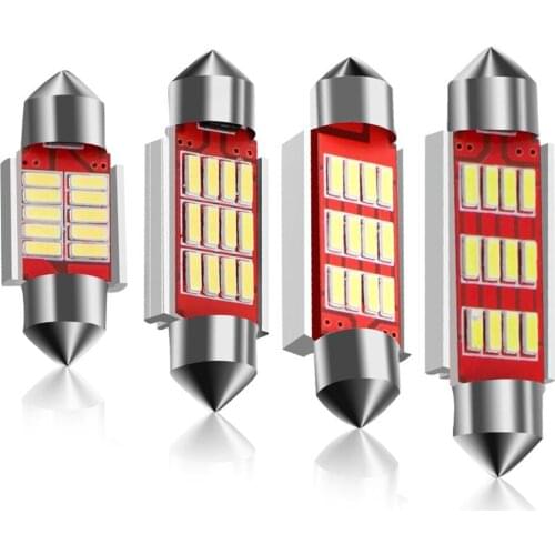 1X NEW 4020 SMD LED C5W C10W Car Reading Light Auto Festoon Interior Dome Lamp Bulb 31mm 36mm 39mm 41mm 6000k white Car Styling