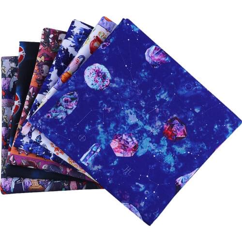 50*140CM Cartoons pattern Polyester cotton Fabric Patchwor Printed for Tissue Kids Home Textile for Sewing Doll Dress Curtain