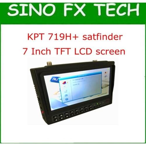 7 inch Portable widescreen Satellite finder & Monitor kpt-719H+ display dvb s2