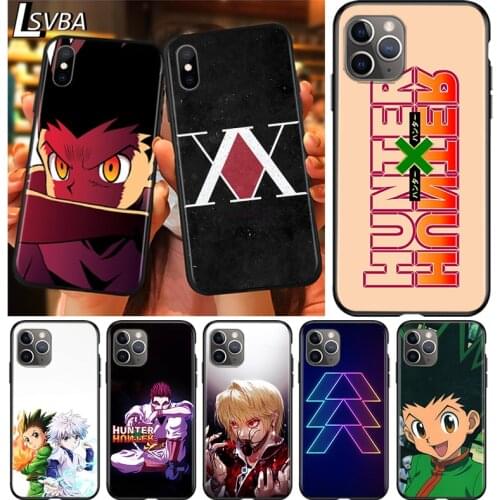 Black Cover Funny AHunter x AHunter for Apple iPhone 12 Mini 11 XS Pro Max X XR 8 7 6 6S Plus SE 2020 5 5S Phone Case