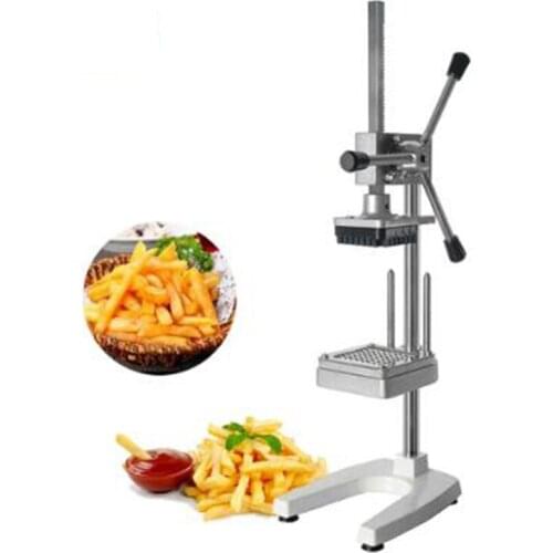 Home Hand-Pressed French Fries Machine Kitchen Cooking Vegetable Cut Fruit Chopper Stainless Steel Potato Chips Cutting Machine