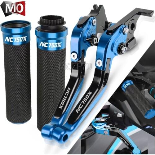 For Honda NC750X NC750 X NC 750 X NC 750X 2014-2015 Motorcycle Accessories CNC Brake Clutch Levers Handlebar Hand Grips Set