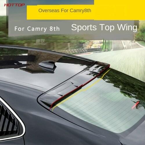 For Toyota Camry 2018 2019 8Th Top Wing Non Perforated Fixed Wing Painted Tail Wing Exterior Modified Side Skirt