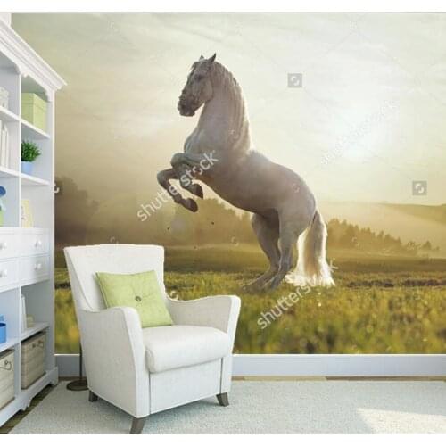 Custom photo wallpaper,Beautiful white horse,modern murals for the living room bedroom wall background wall waterproof wallpaper
