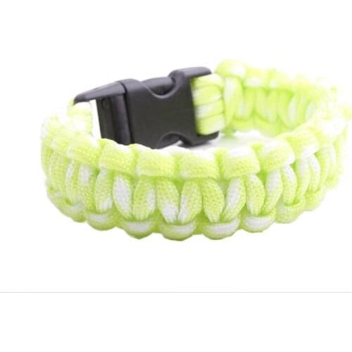 Colorful Parachute Cord Handmade Outdoor Emergency Survival Paracord Bracelet