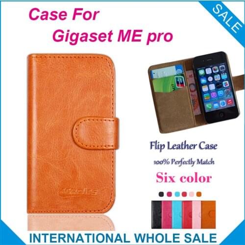 Hot!! 2016 Gigaset ME pro Case, 6 Colors High Quality Leather Exclusive Cover For Gigaset ME pro tracking number
