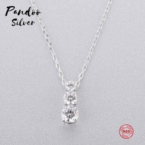 Fashion Charm Pure 925 Silver Original 1:1 Copy, Simple Electronic Keyboard Clavicle Chain Necklace Female Luxury Jewelry Gifts