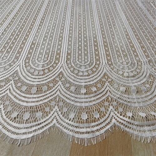 Soft Quality Eyelash Chantilly Lace Lady Underwear Clothing Diy Sewing Lace Nice Lace For Wedding Gown 1.5*3 Meters