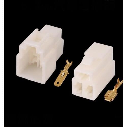 100 Set All New 3 Pin DJ7031-6.3-11/21 ABS Plastic Electrical Wire Connectors Plug Male and female Automobile Connector