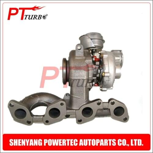 Full turbocharger GT1749V complete turbo for Volkswagen Golf V Passat B6 Touran 2.0 TDi BKD AZV 724930 / 03G253014H; 03G253014HX