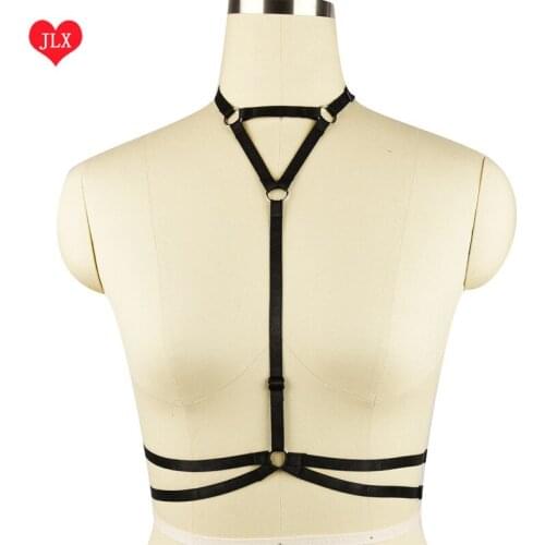Sexy women new fashion black body harness body cage influx of peopl wedding garter Harajuku Gothic cage bra Sexy lingerie