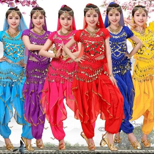 Sexy belly dance costume set professional egyptian Egypt Belly indian bollywood costumes women Dress Bellydance adult top pants