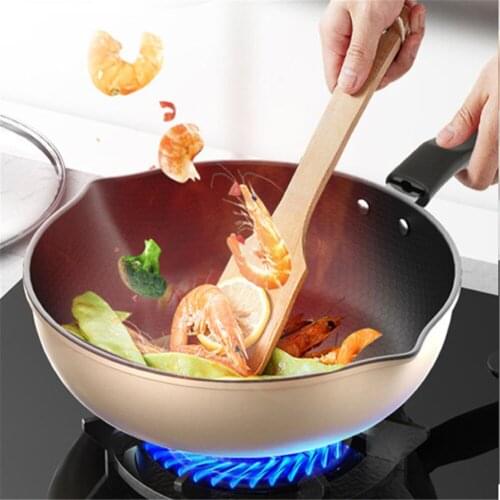 Saucepan Frying Pan Nonstick Pans Skillet Durable Non-stick Pan Frying Pans Induction Cooker Wok Pan Stainless Steel Pancake Pan