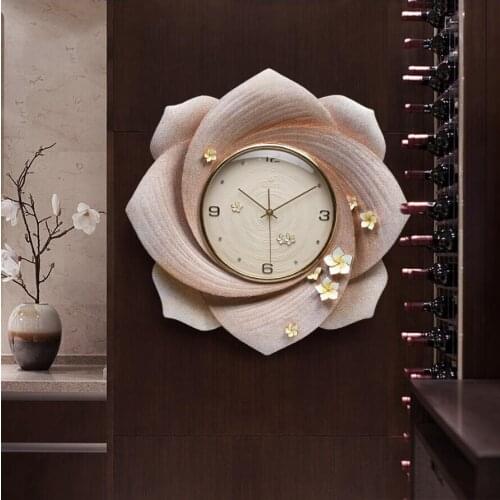 MODERN EMBOSSED RESIN WALL CLOCK DECORATION CRAFTS HOME CREATIVE PERSONALITY CLOCK WALL HANGING LIVINGROOM MUTE QUARTZ CLOCK ART