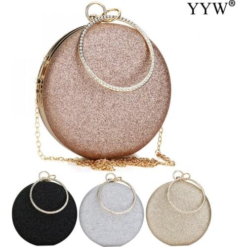 Luxury Exquisite Women Clutch Bag Evening Bag With Sequined Elegant For Women Ladies Wedding Party Round Bag Handbag Clutches