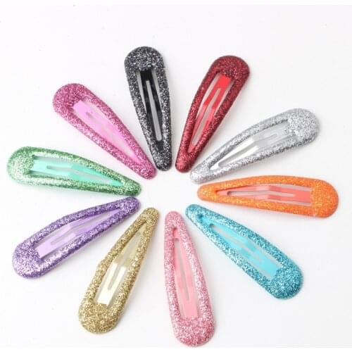 10/20pcs Glitter Snap Hair Clips Baby Children Girls BB Hairpin Hair Clip Pins Metal Barrettes Women Hair Styling Accessories