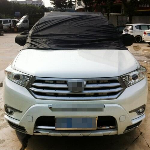 Car Half Body Sun Shade Cover Waterproof UV Shield Snow Dust Protector L