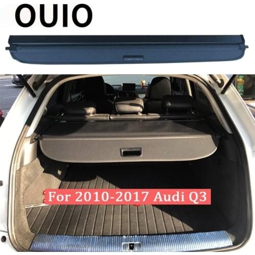 For Audi Q3 2010-2012 2013 2014 2015 2016 2017 Rear Trunk Cargo Cover Security Shield Screen shade High Quality Car Accessories