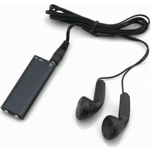 Factory Promotion! Lightest Weight & Smallest 2in1 Mini Digital Audio Voice Recorder 13 Hours+8GB 16GB Mp3 Player Free Shipping