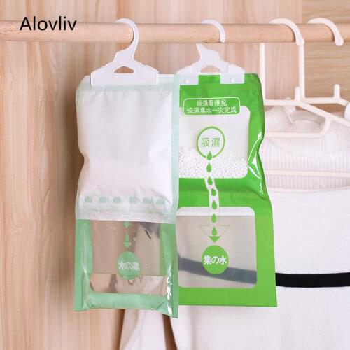 1pcs Wardrobe Dehumidifier For Home Hangable Clothes Dryer with Desiccant Moisture Absorber Bag