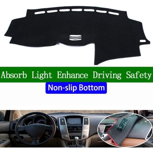 For lexus RX300 RX350 RX400 2004 2005 2006 2007 Non-slip Bottom Dashboard Cover Car Decals Car Stickers Interior Car Accessories