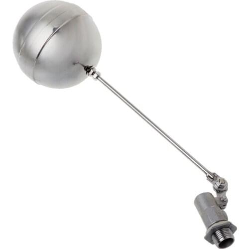 DN15 Male Thread Water Tank Ball Stainless Steel Flow Control Float Sensor Valve