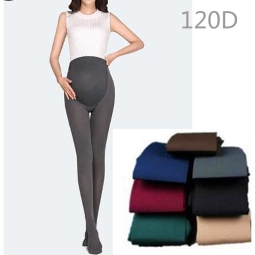 1PCS 120D velvet pregnant women pantyhose large size leggings plus fertilizer plus pantyhose pregnant women pants pregnant women