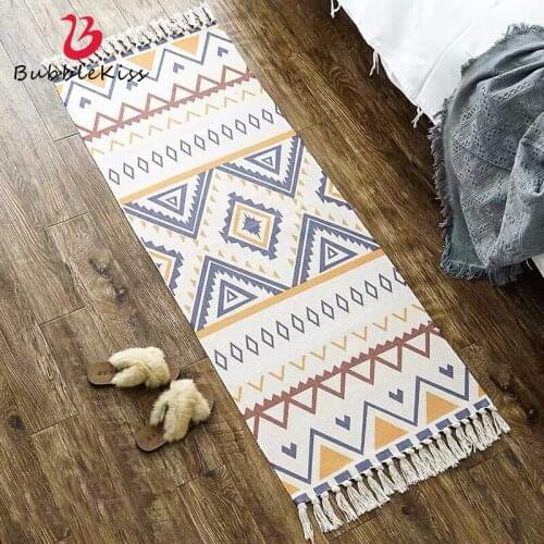 Bubble Kiss Ethnic Retro Rugs And Carpets For Home Living Room Soft Tassel Home Carpets Table Runner Door Mat Home Decoration