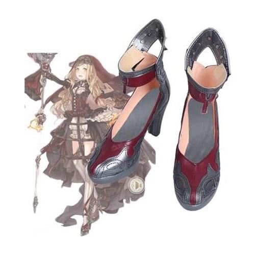 Game SINoALICE Red Riding Hood Cosplay Boots Shoes Halloween Carnival Cosplay Costume Accessories For Women Custom Made Shoes