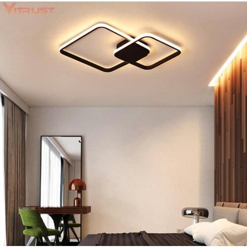 Creative bedroom ceiling lamp White & coffee LED Chandelier lamps Aluminum Modern Led Ceiling Chandelier lighting AC110-240V