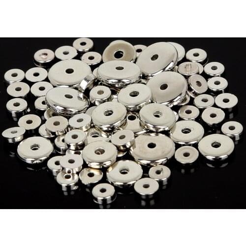 5mm/8mm/10mm Gold/Sliver Acrylic Plastic CCB Round Small Hole Loose Spacer Beads For DIY Necklace Bracelet Jewelry Making