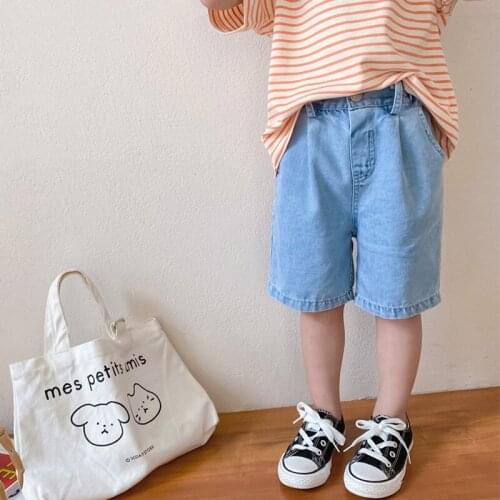 Summer Boys Jeans Shorts Children Cowboy Shorts Thin Half Pants Casual Baby Boys Trousers BB105