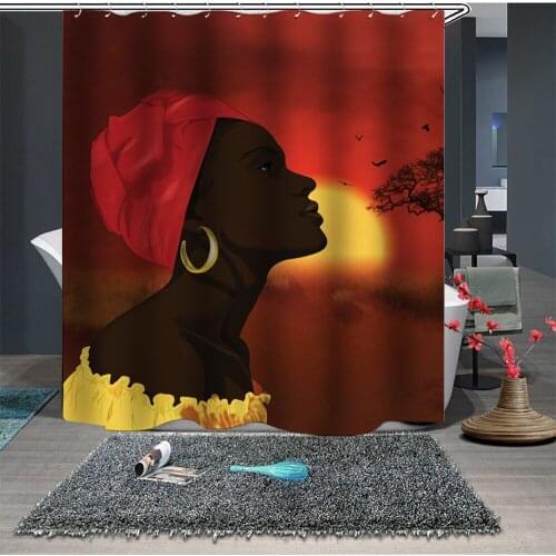 Custom Made Shower Curtain Bathroom Curtain Partition 1.5 x 1.8m 1.8 x 1.8m 1.8 x 2m Woman Lady