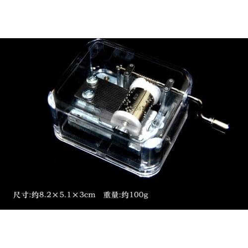 By dhl 100pcs practical Music Box DIY Craft Vintage Musical with Hand Gurdy Swan LakeCanon music Songs Music Boxes