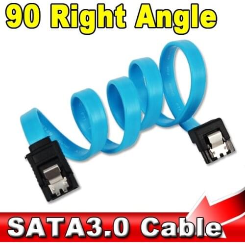 Dropshipping Super Speed 3.0 Cable 6GB/s SATA III Cable Flat Data Cord 50CM Straight 90 Right Angle SATA for HDD SSD