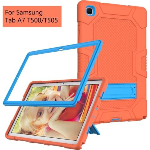 Silicone Tablet Cover For Samsung Galaxy Tab A10.4 A7 2020 Case Shockproof Rugged Duty Tablet Case For Samsung SM-T500 505 Cover