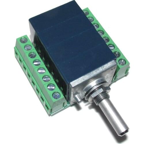 Japan ALPS 27 blue shell 10K / 20K / 50K / 100K quadruple volume potentiometer with matching circuit board