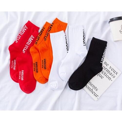 Ambush Four-Color Popular Brand Socks European and American Street All-match Socks Cotton Sports Socks