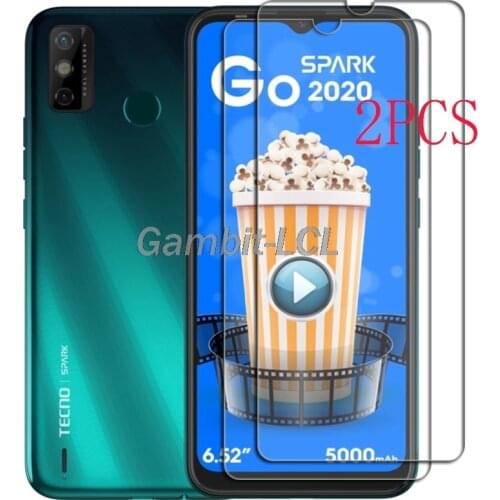 For Tecno Spark 6 Go Tempered Glass Protective ON Spark6 6Go 6.52inch Screen Protector Phone Cover Film