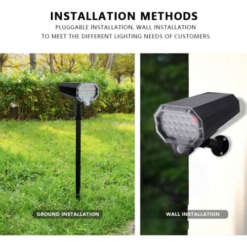 1PC Solar Lights 22LED Outdoor Waterproof Rotating Wall Lamp Solar Security Garden Monitoring Lamp For Garden Corridor Yard