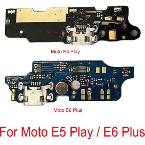 10 PCS USB Charging Port Board Dock Flex Cable For Motorola Moto E5 Play / E6 Plus Charger Port Connector Board Flex Cable