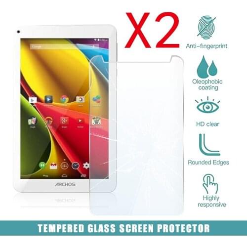 2Pcs Tablet Tempered Glass Screen Protector Cover for Archos 70 Platinum Full Screen Coverage Explosion-Proof Screen