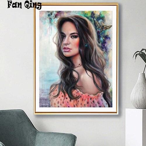 5d diy Diamond Painting Flower Fairy Diamond Mosaic Fantasy Woman Needlework Embroidery Cross Stitch Rhinestone Decor For Home