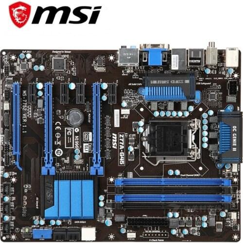 For MSI Z77A-G45 Computer USB3.0 SATA III Motherboard LGA 1155 DDR3 For Intel Z77 Z77M Desktop Mainboard Used