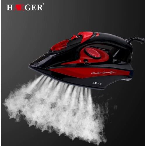 2400W High quality laundry home appliances Electric Steam Iron For Clothes Adjustable Ceramic soleplate iron for ironing